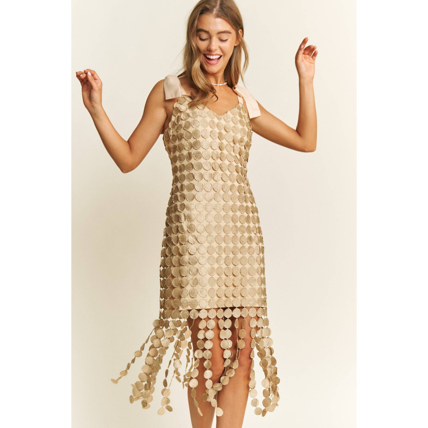 Vestido midi de crochet de Lucy Gold